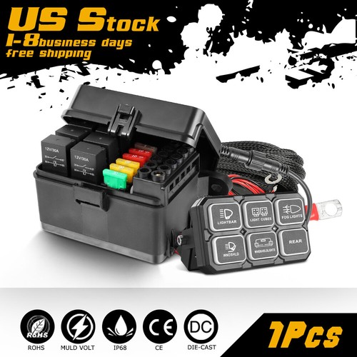 Gang switch panel relay - 6-gang,